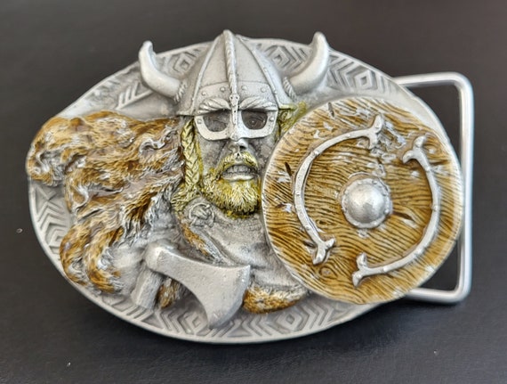 VINTAGE Pewter Belt Buckle Fantastic Vintage Bergamot Pewter Belt Buckle.  main image 2