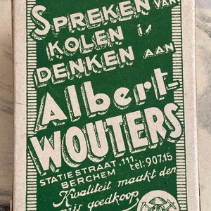 Vintage Roussa 666 Albert Wouters Spielkarten. Vintage 1930er Werbespielkarten Albert Wouters Spreken Kolen Denken - Biermans.
