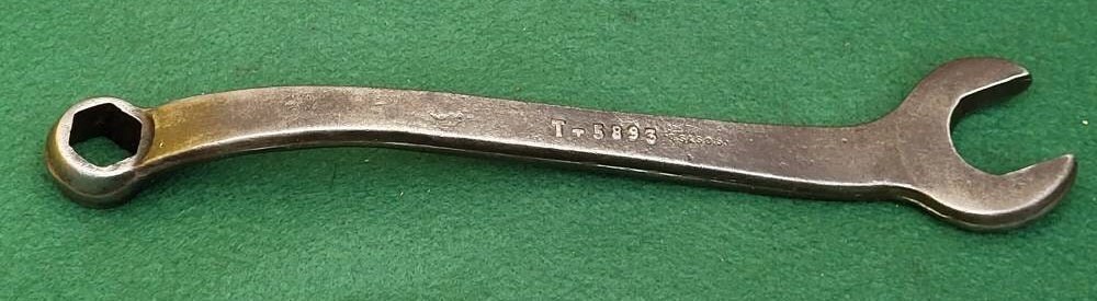 Vintage Ford Spark Plug Wrench Auto Tool No. T-5893 - 10-1/4 Long
