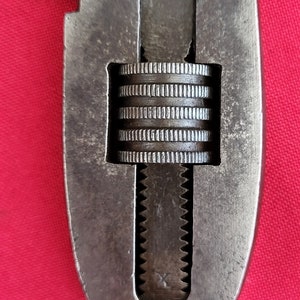 Serrated Adjustable Ridges Rare Antique Adjustable Wrench. Antique German Adjustable Wrench D.R.P ...