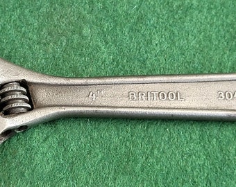 Ongebruikelijke Vintage Britool 4 inch verstelbare sleutel - gemaakt in Zweden. Mooie schone vintage Britool 4 inch verstelbare sleutel - gemaakt in Zweden.