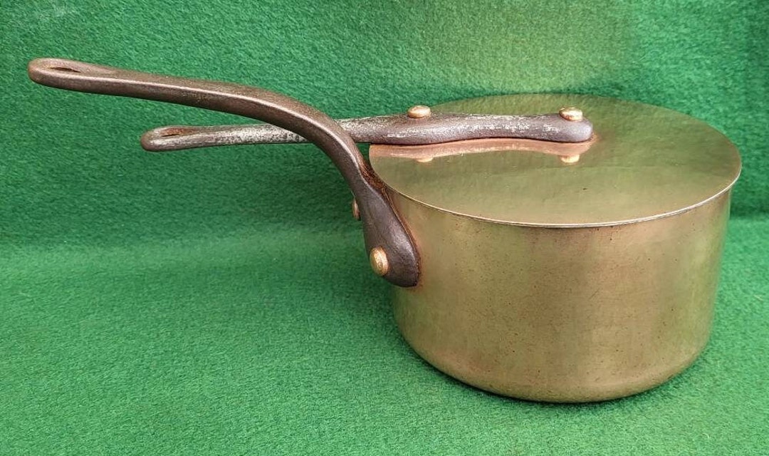 Vintage Copper Saucepan and Lid. Vintage Heavy Gauge French Etsy