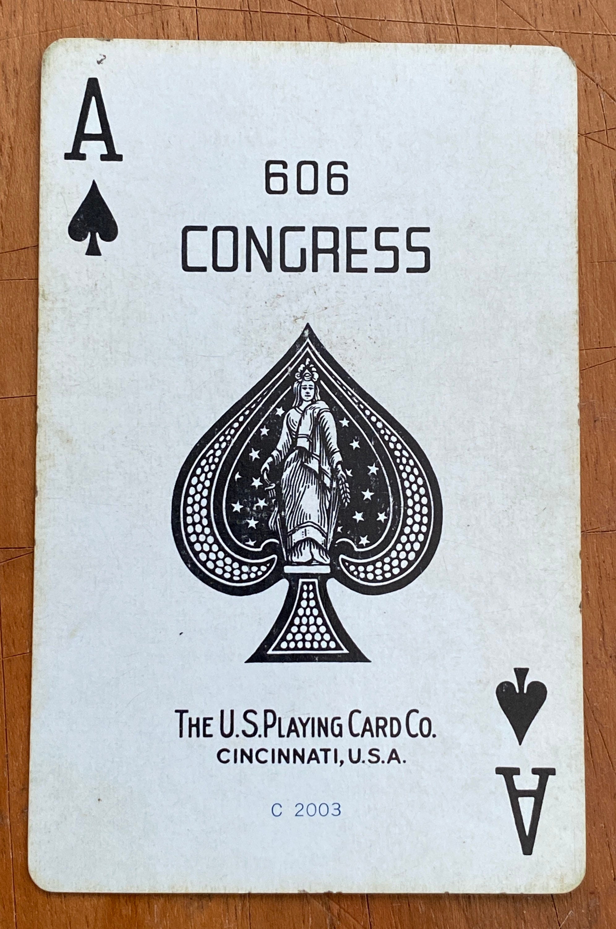Vintage 606 Congress Double Deck Of Playing Cards With Artists Etsy