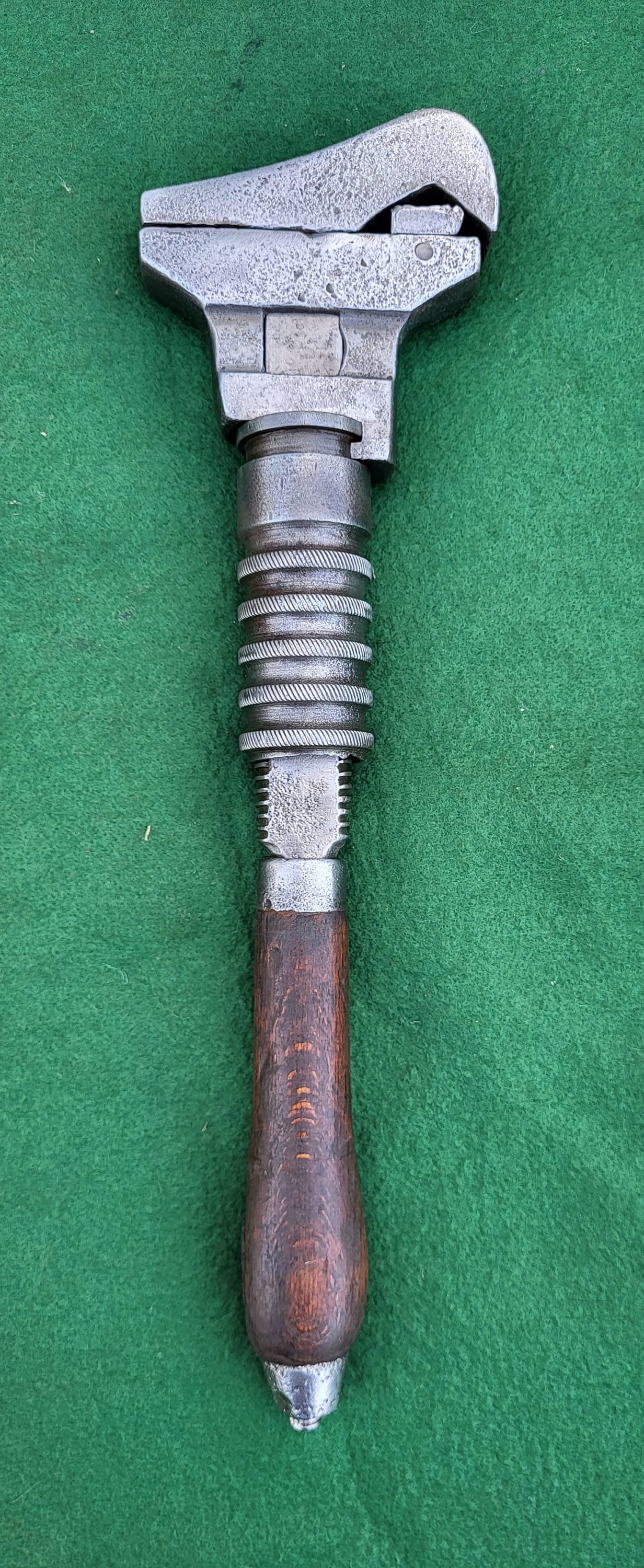 Antique COMBINATION MONKEY-PIPE WRENCH 11 Double Jaw by BEMIS