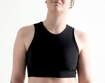 POLY V-neck Compression Mastectomy Camisole/Swim Top