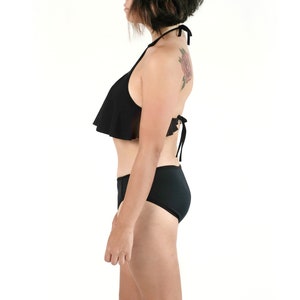 Ruffle Swim Top with Tie Back image 3