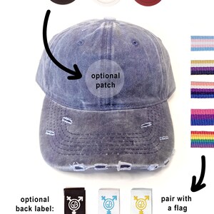 Pride Dad Hats Trans, Nonbinary, Genderfluid, Rainbow, Bisexual image 5