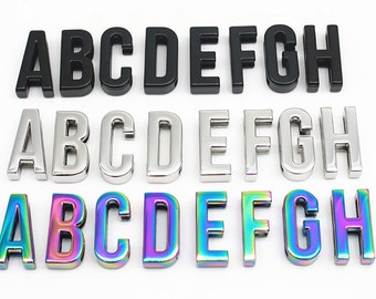 Sliding Letters Custom Word Set, Name, Alphabet (SLIDERS ONLY!) Fit 3/4" Wide Straps and our "Long Chokers"