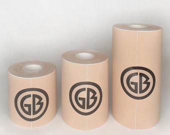 Extra Soft GenderBender Body Tape - Bodysafe Adhesive Nylon Fabric for Chest Binding, Tucking, Packing (BEIGE)