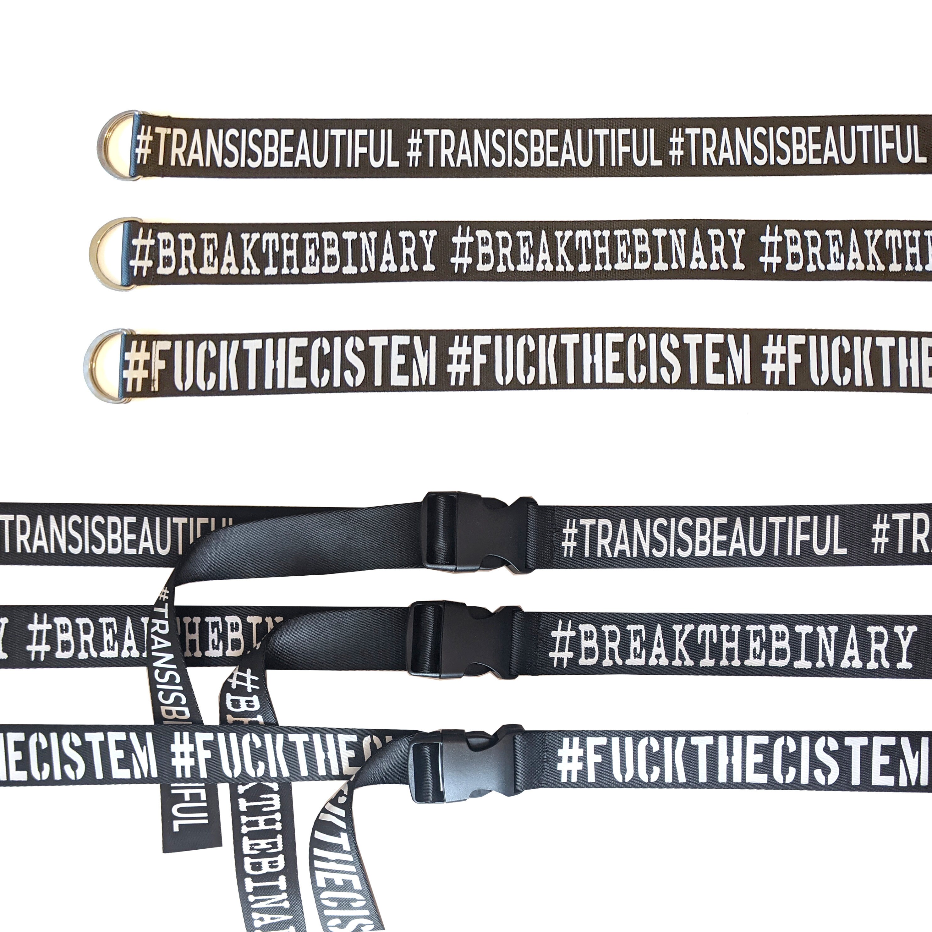 Hashtag Trans Pride Belts TRANSISBEAUTIFUL BREAKTHEBINARY Etsy