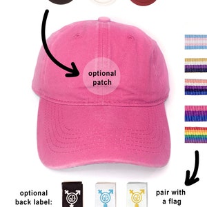 Pride Dad Hats Trans, Nonbinary, Genderfluid, Rainbow, Bisexual image 9