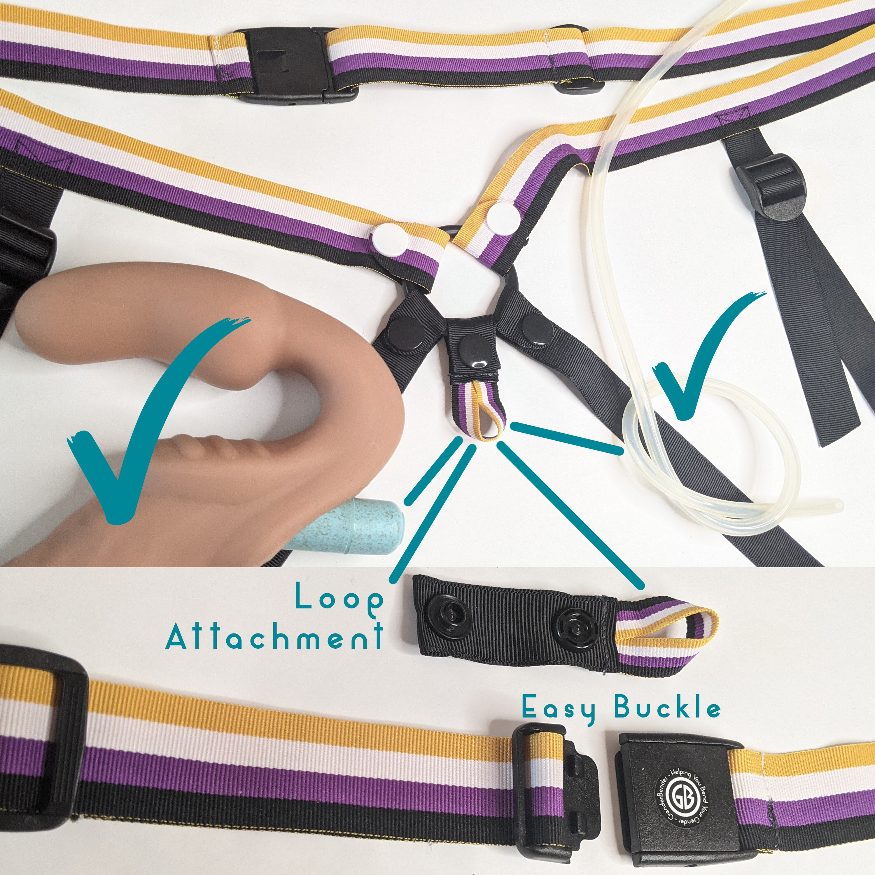 Pride Harness Attachment for Strapless Strapons / DP / Cum Etsy Australia