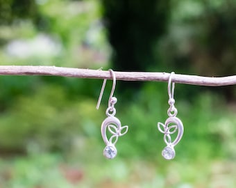 Gorgeous filigree oxidised sterling silver 924 ring size 10