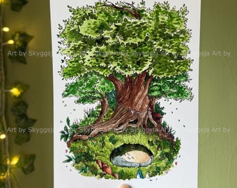 Troll Cave / A5 Print