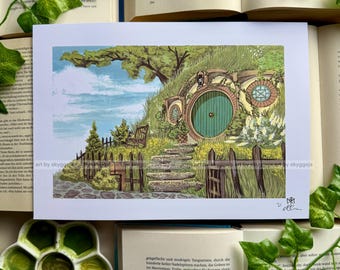 Kunstdruck: A Hole in the Ground / Größe A4