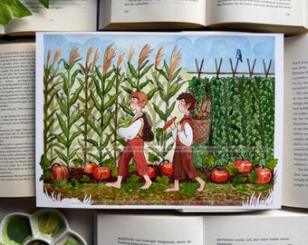 Kunstdruck: The Secret Harvest / Größe A4