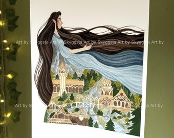 Princess of the Deep Valley / A4 Print