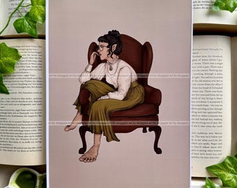 Kunstdruck: Halblingsmädchen / Größe A4 / Limitierte Edition