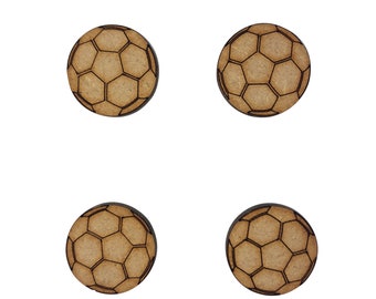 20x Football Balls 2cm Wood Craft Embelishments Laser Cut Shape MDF