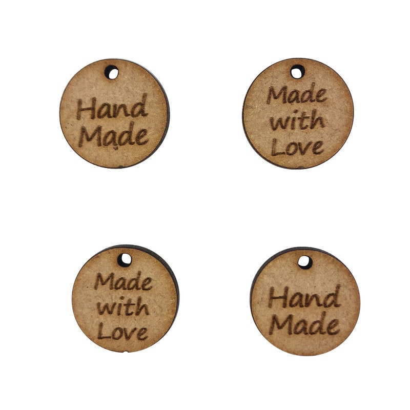 Wooden Name Tags 2cm - Etsy