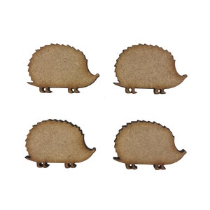 20x Jeż 3 cm Drewniane ozdoby do robótek ręcznych Wycinane laserowo Kształt MDF