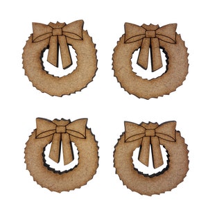 16x Wianek Wianki Wróżka 3 cm Drewniane ozdoby do robótek ręcznych Kształt wycinany laserowo MDF