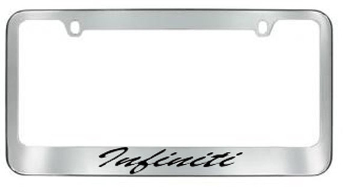 Infiniti Script License Plate Frame Etsy Sweden