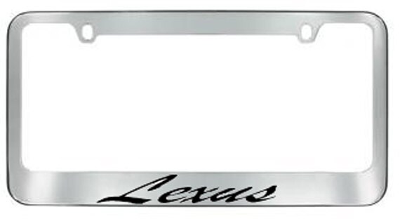 chrome lexus license plate frames