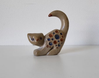 Marianne Starck Katzenfigur für Michael Anderson von Bornholmsk Keramik Bornholm Dänemark, Mid Century Modern Artikel