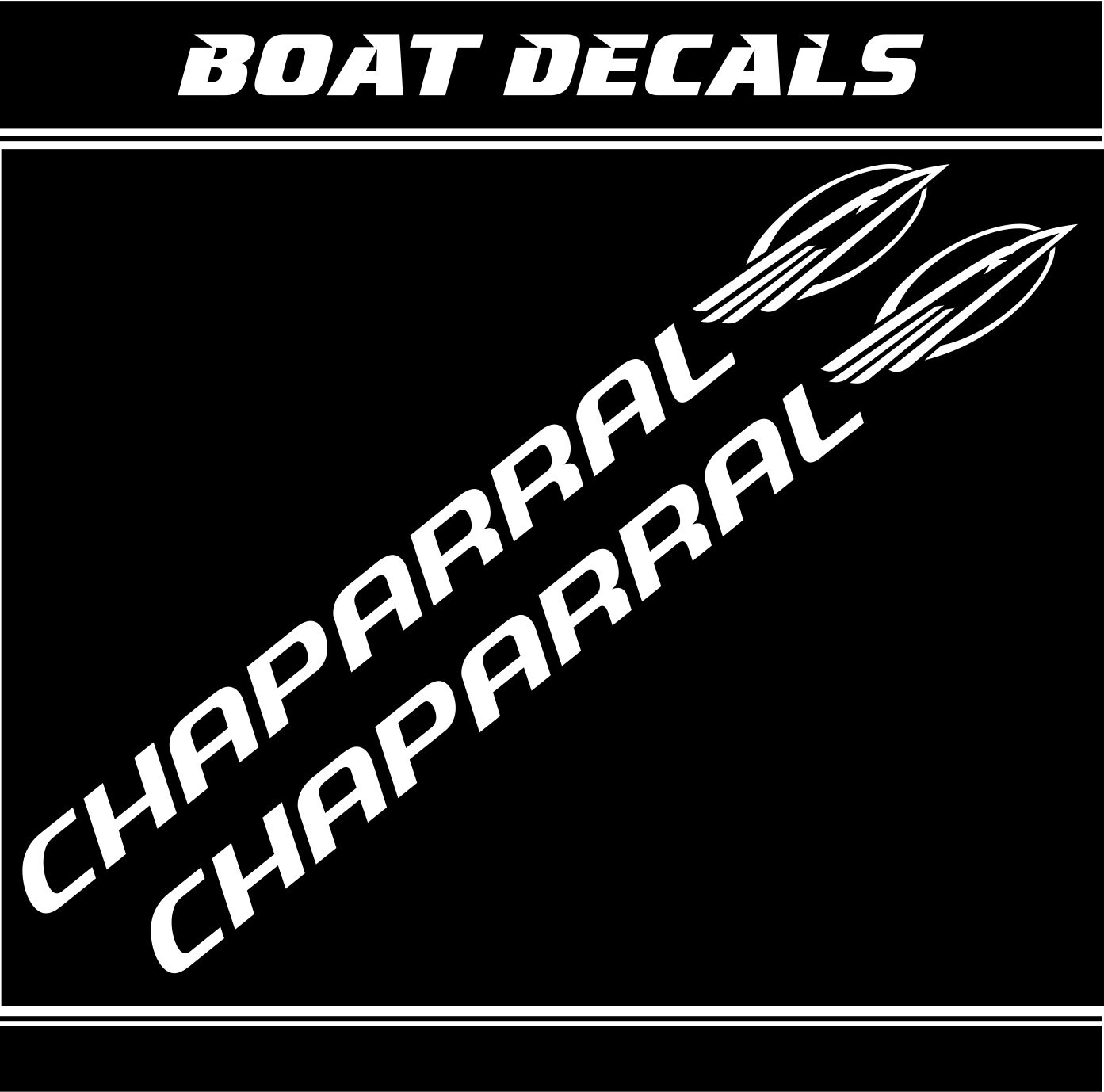 Chaparral sticker XXL 72 Chaparral boat boat Etsy