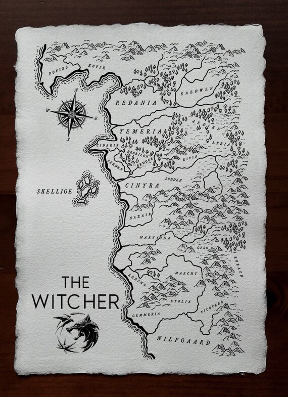 map of the continent witcher