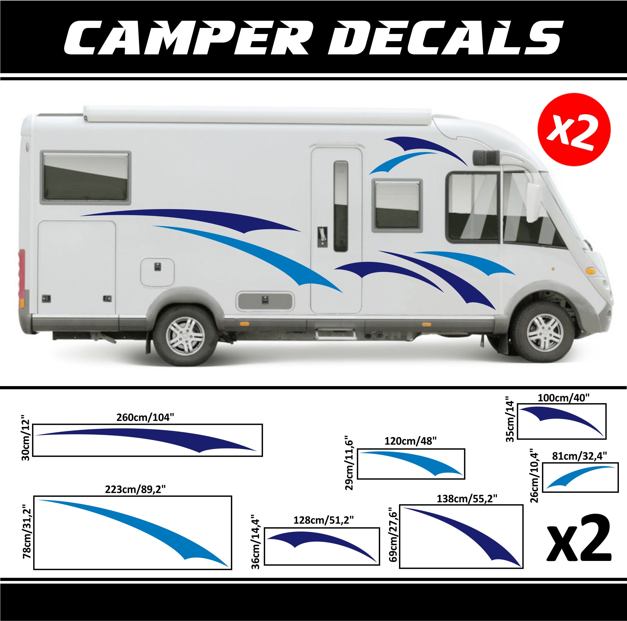 RV Decals Rv Graphic Decals Stickers Campervan Motorhome | Etsy