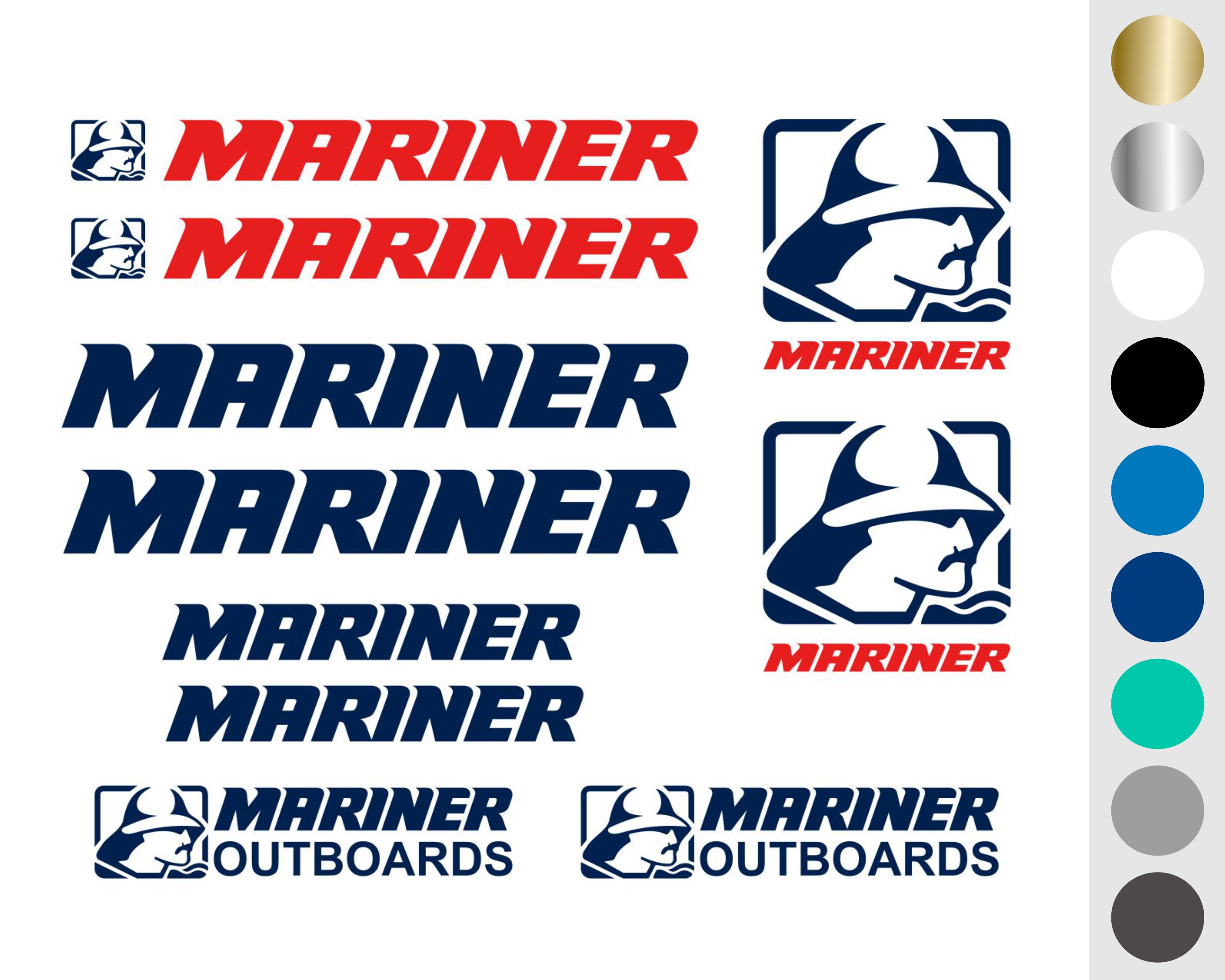 Mariner Boat Decal Mariner Outboards Mariner Sticker Boat Etsy