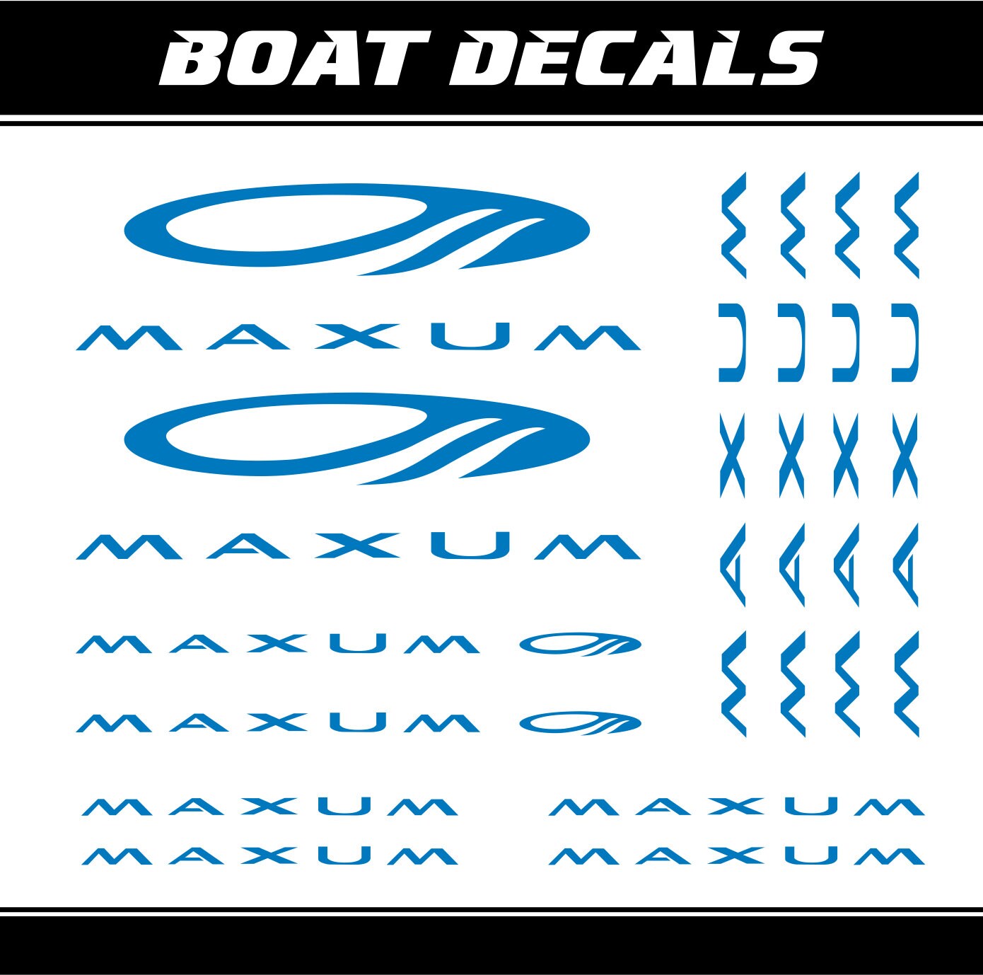 Maxum decal Maxum sticker Maxum boat decal boat Etsy