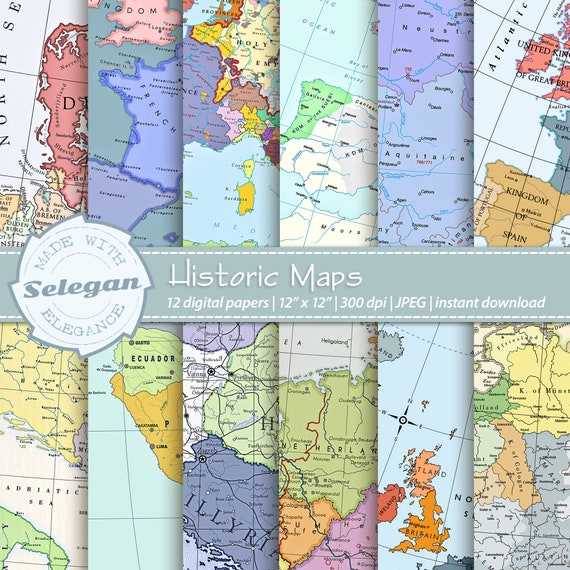 High Resolution Maps For Printing Historic Maps High Resolution Map Diagram Backgrounds For | Etsy