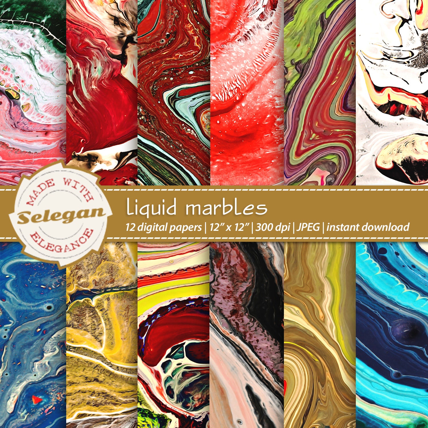 LIQUID MARBLES 300dpi Images for Digital and Print Projects Etsy