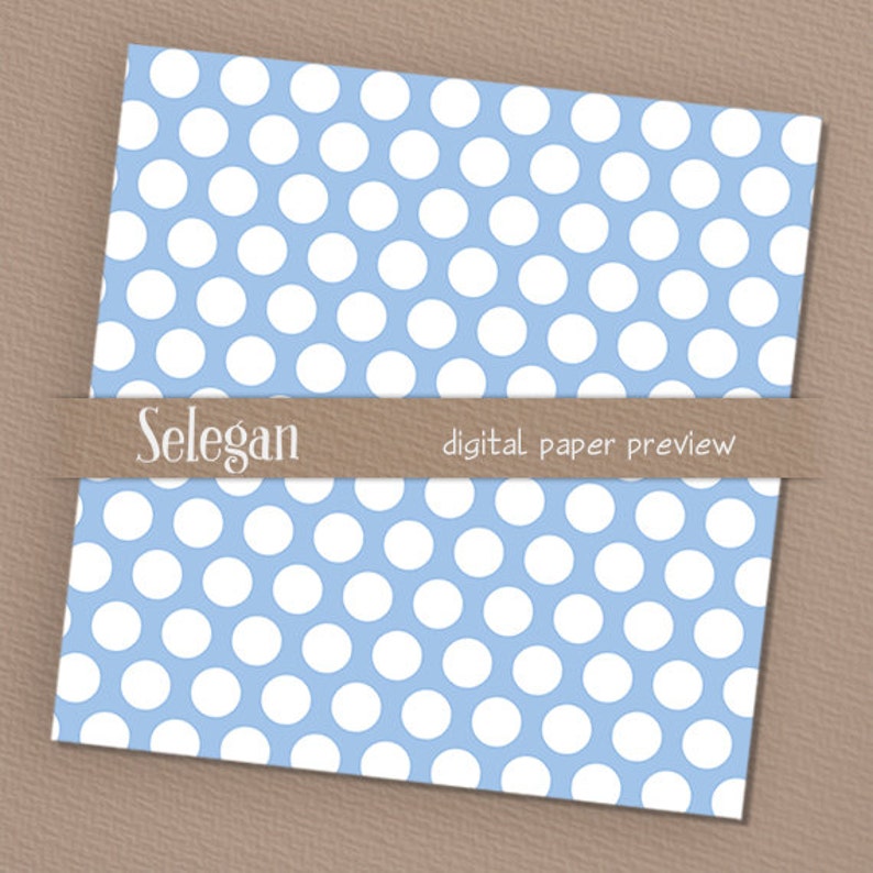 Polka dot Baby Blue Polkadots polka dots digital Etsy