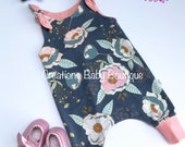 baby girl romper , baby romper , baby jumpsuit , summer outfit , baby girl summer outfit , size 0-3m to 2 3