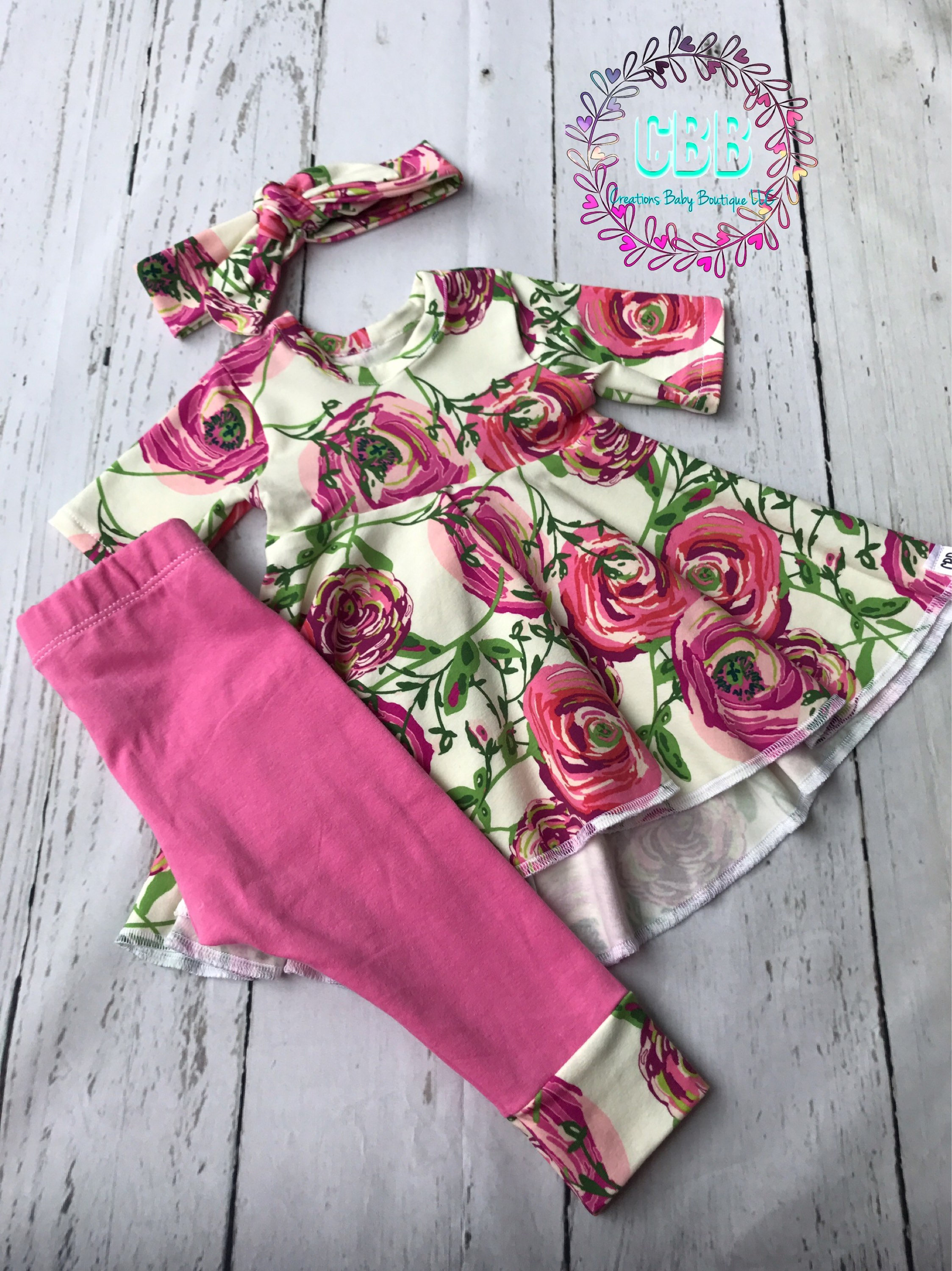 Baby girl clothes Baby girl dress top leggings and