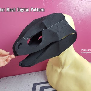 Raptor Mask **Digital Pattern** for EVA foam *video tutorial on Youtube*