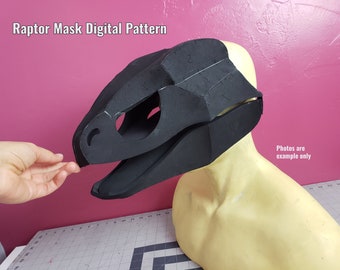 Raptor Mask **Digital Pattern** for EVA foam *video tutorial on Youtube*