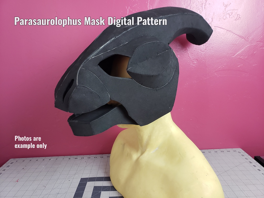 Parasaurolophus Mask **digital Pattern** for EVA Foam - Etsy