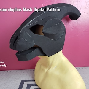 Parasaurolophus Mask **Digital Pattern** for EVA foam