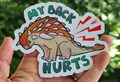 My Back Hurts, Ankylosaurus sticker, Ankylosing Spondylitis