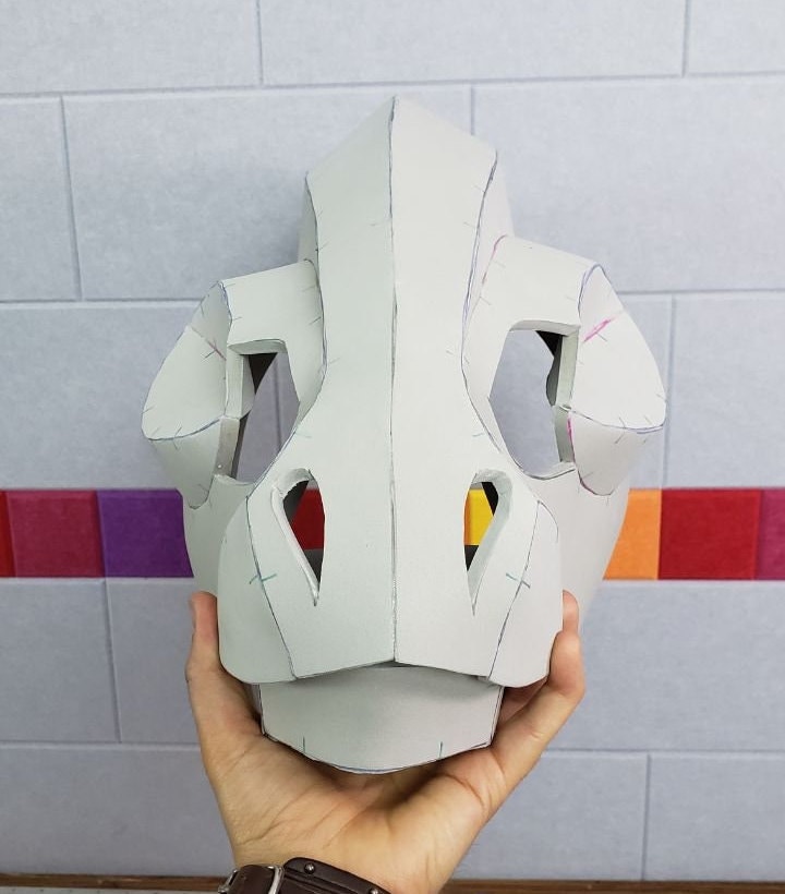 Parasaurolophus Mask Digital Pattern for EVA Foam - Etsy