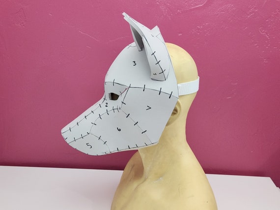 Wolf Therian Mask Digital Pattern for EVA Foam With Video Tutorial