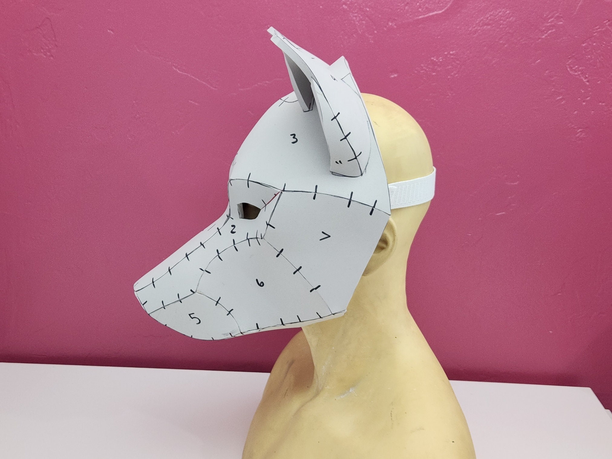 how to make a wolf therian paper mask! super easy and effective. also , DIY Wolf Mask