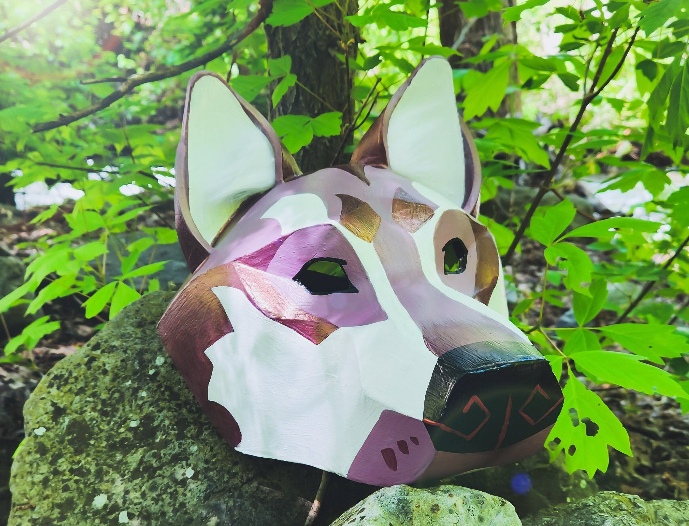 Wolf Therian Mask Digital Pattern for EVA Foam With Video Tutorial
