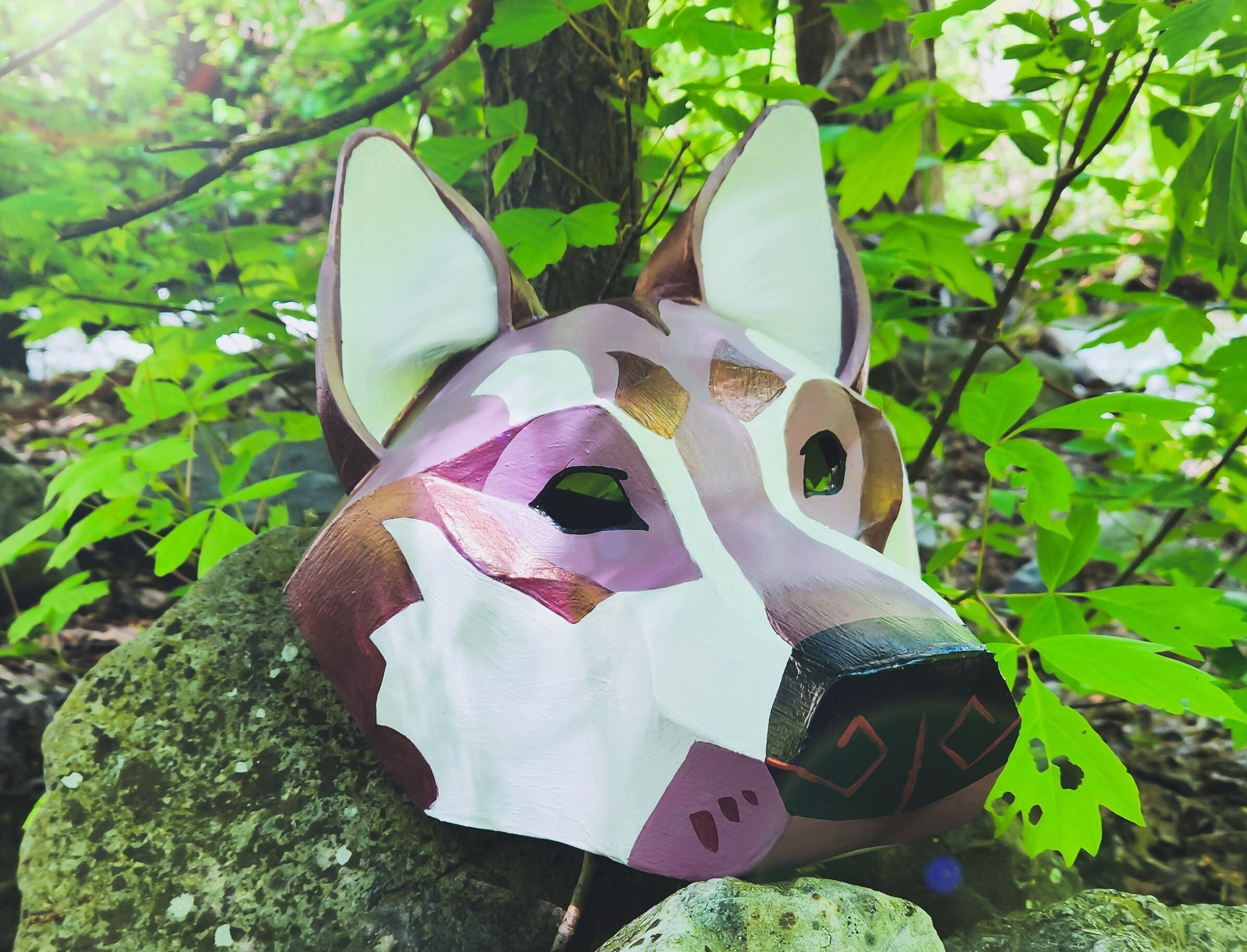 White Wolf Therian Pride Mask for Sale by Elle Abell