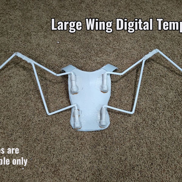 Arnés de alas grandes DIY **PLANTILLA DIGITAL** para alas de disfraz